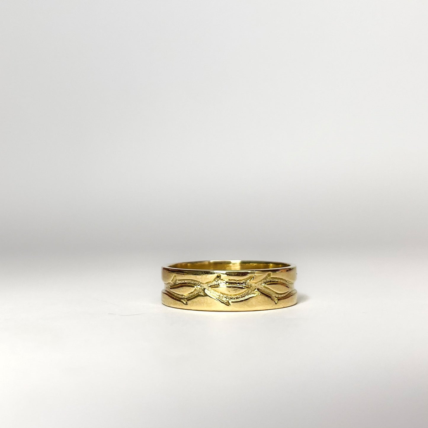 Par de Alianças Natureza Ouro 18k e Diamantes Kahla