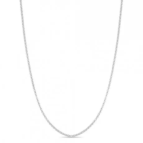 Corrente Elo Portugues  45cm Prata usekahla.com