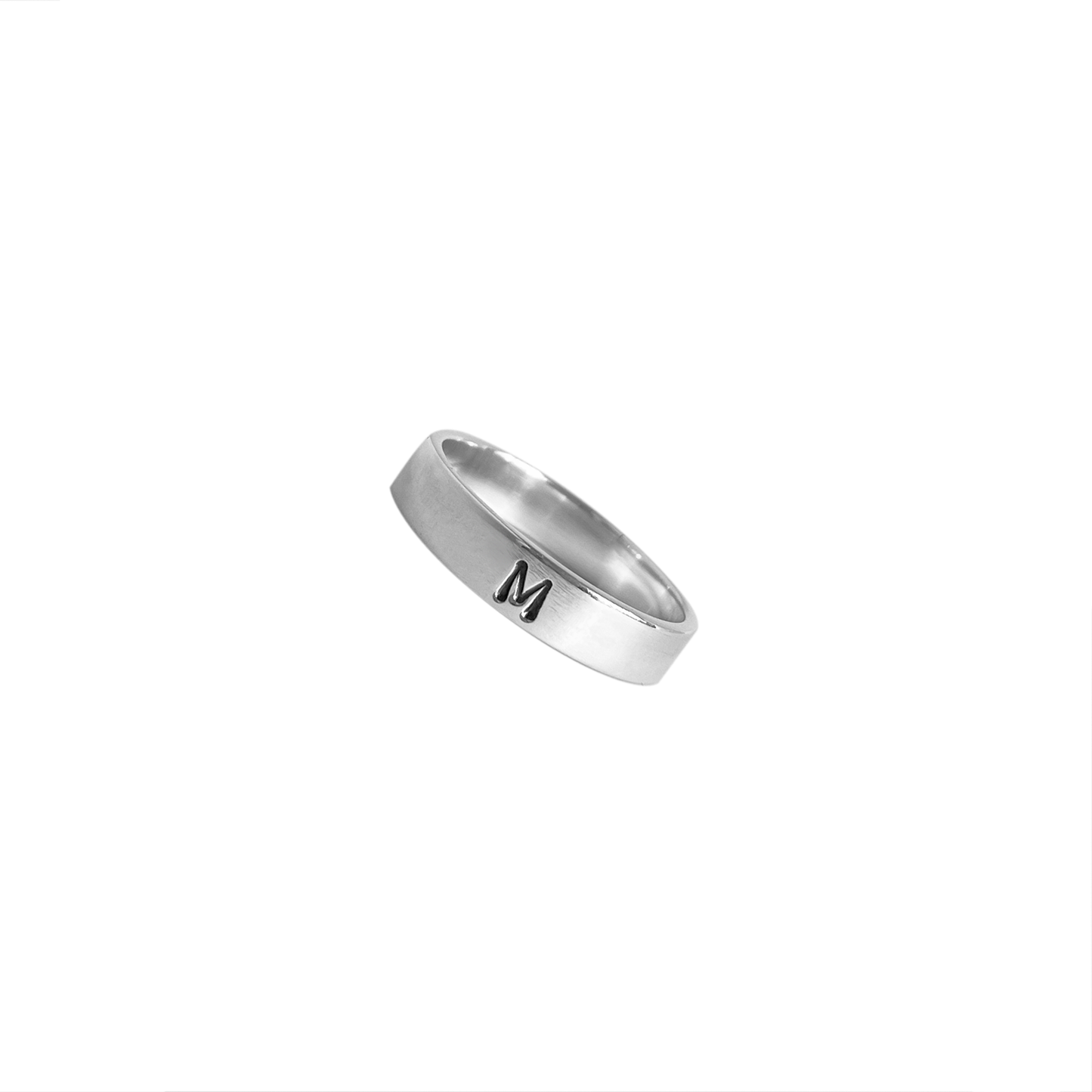 Par de Alianças Inicial Personalizada | Prata usekahla.com