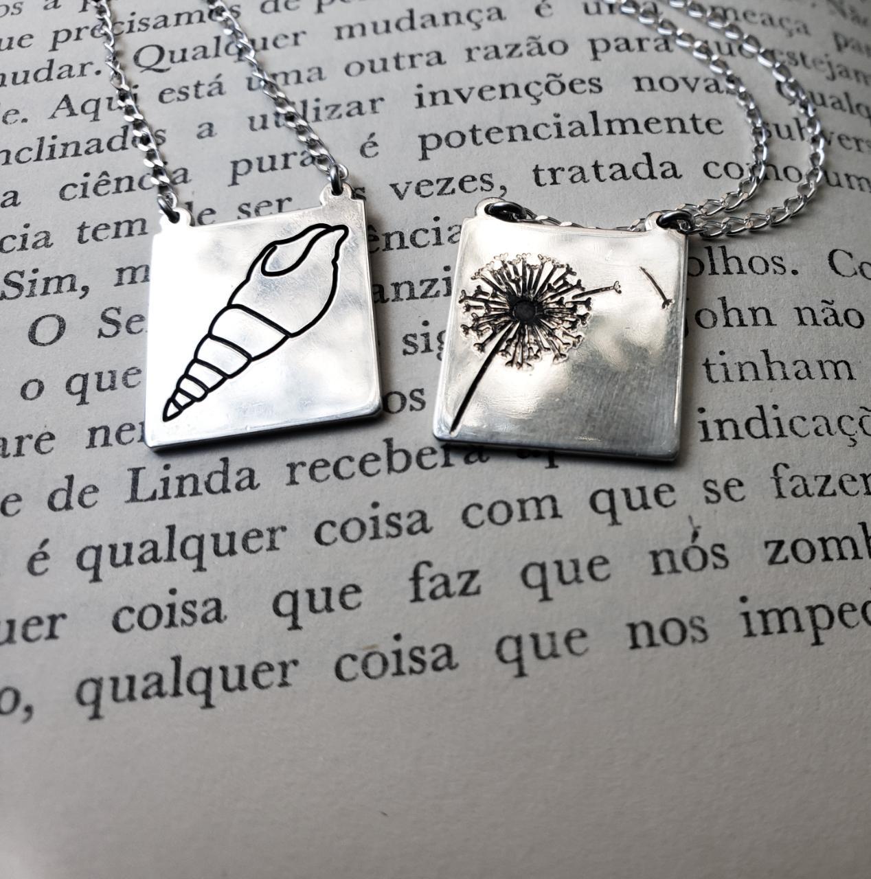 Escapulario Dente de Leão & Caramujo | Prata 925 usekahla.com