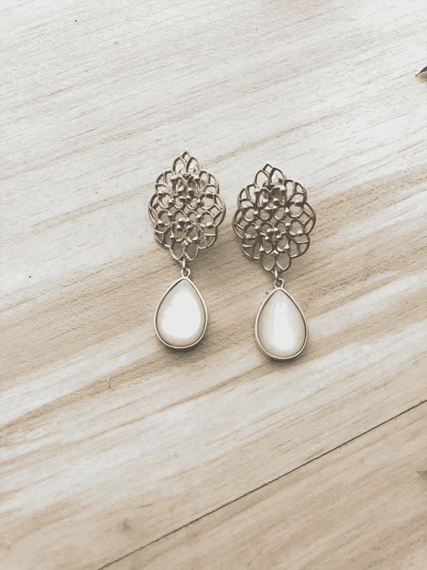 Brinco Marrakech Mini | Madrepérola e Prata 925 usekahla.com