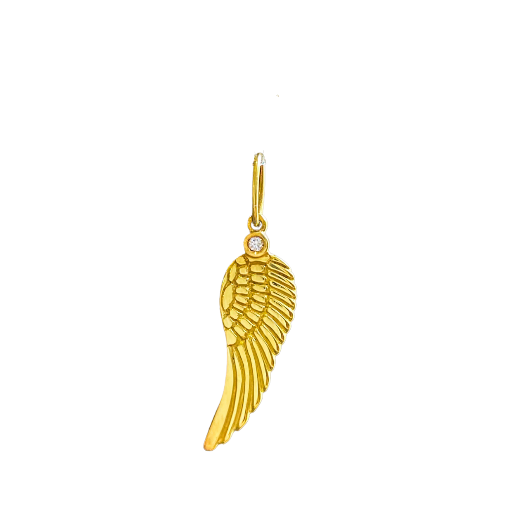 Pingente Asa | Ouro 18K e Brilhante usekahla.com