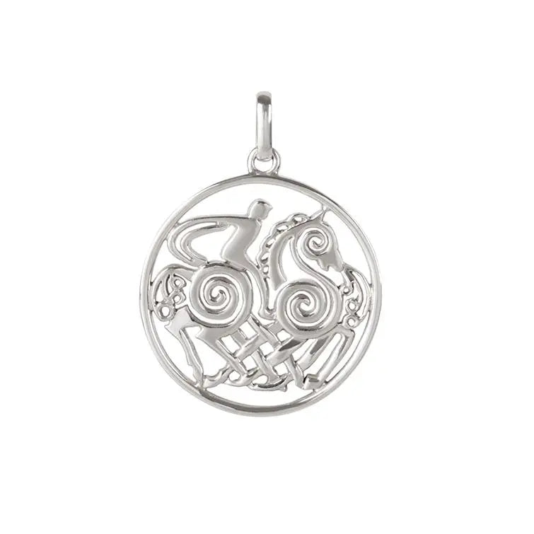 Pingente Sleipnir Viking Prata usekahla.com