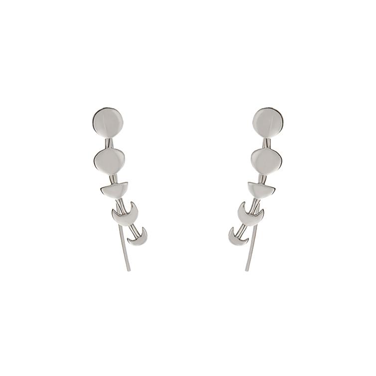 Ear Cuff Fases da Lua Prata usekahla.com