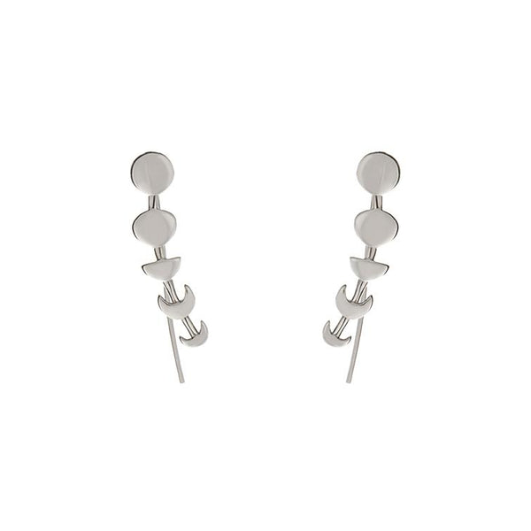 Ear Cuff Fases da Lua Prata usekahla.com
