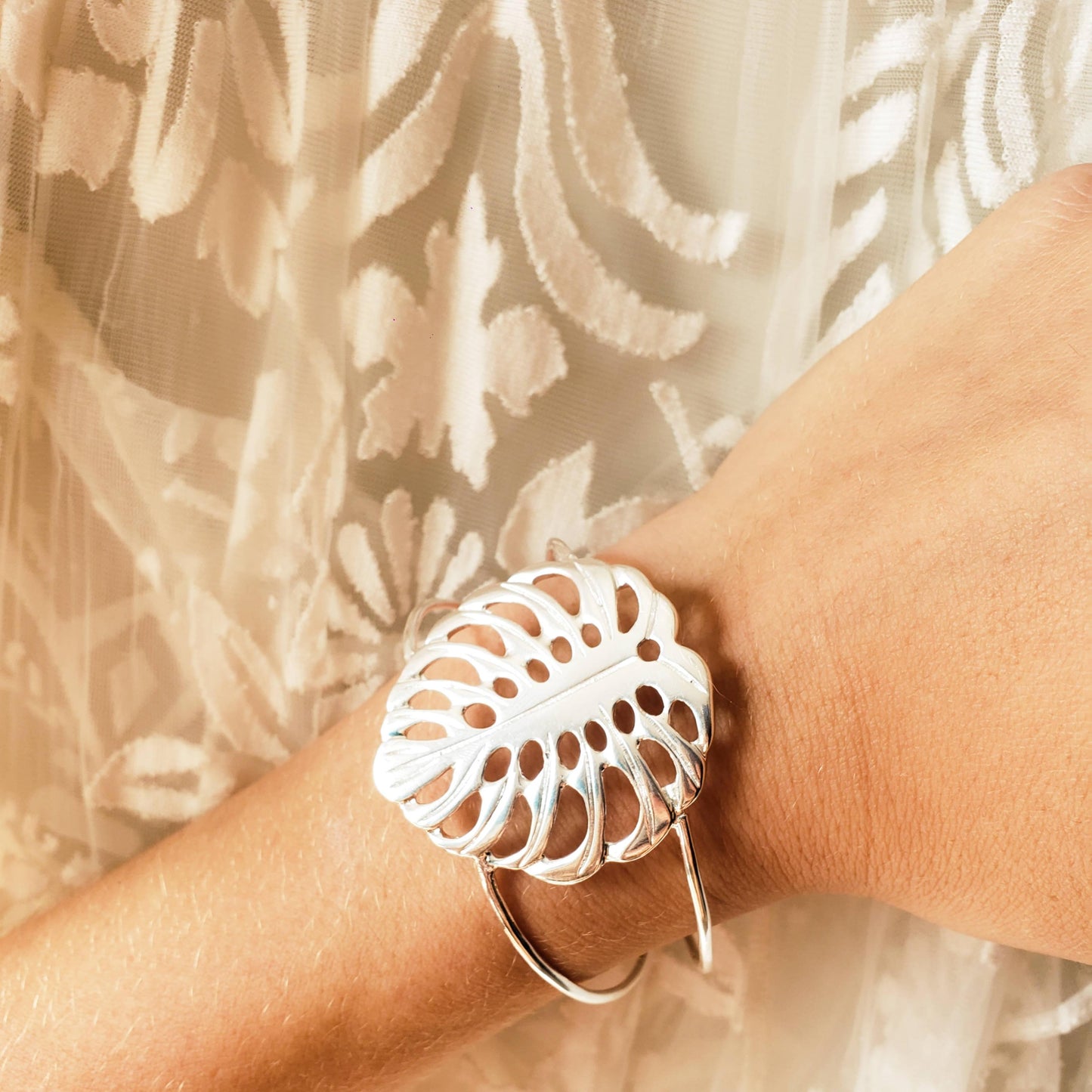 Pulseira Monstera | Prata 925 usekahla.com