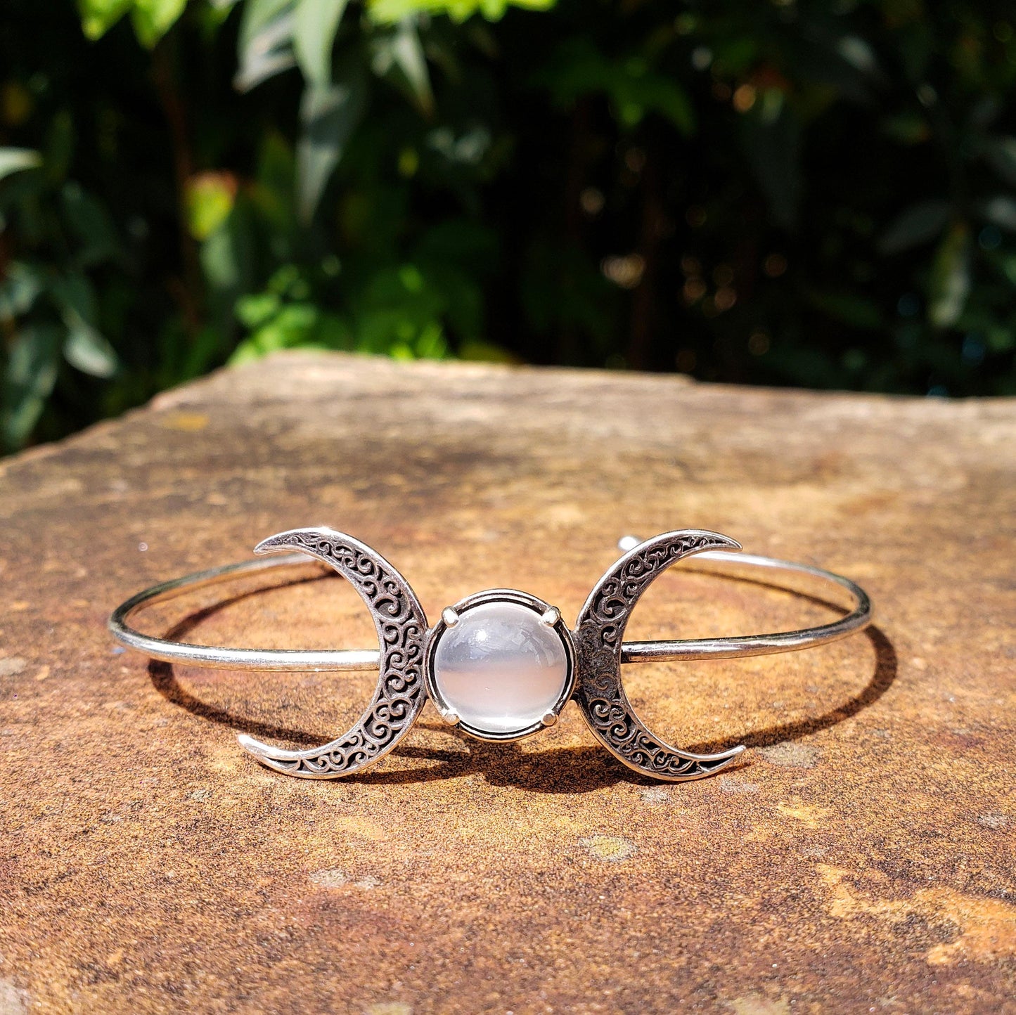 Pulseira Triluna | Pedra da Lua e Prata 925 usekahla.com