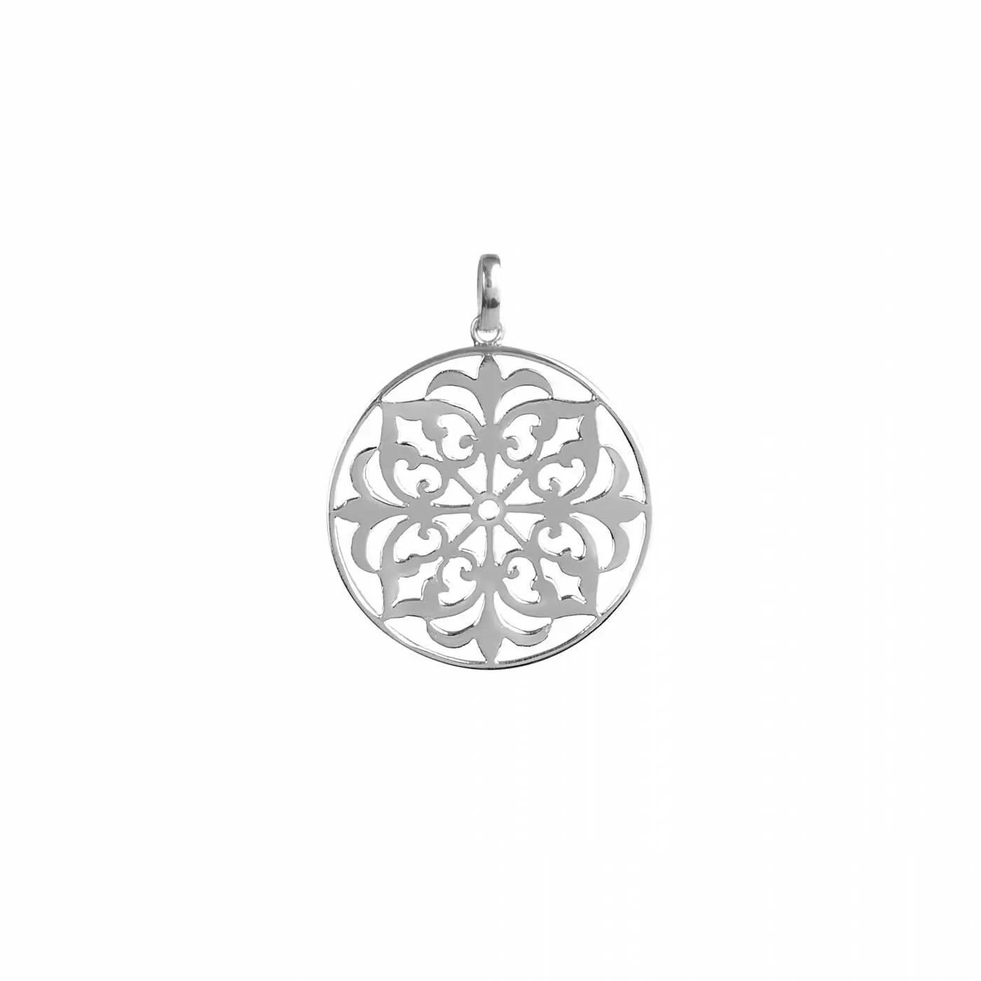 Pingente Mandala Vitoriana | Prata 925 usekahla.com