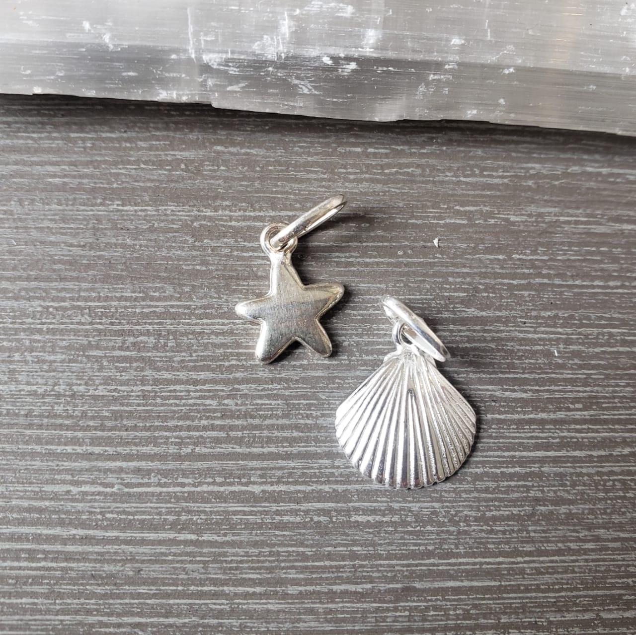 Pingente Estrelinha do Mar Prata usekahla.com