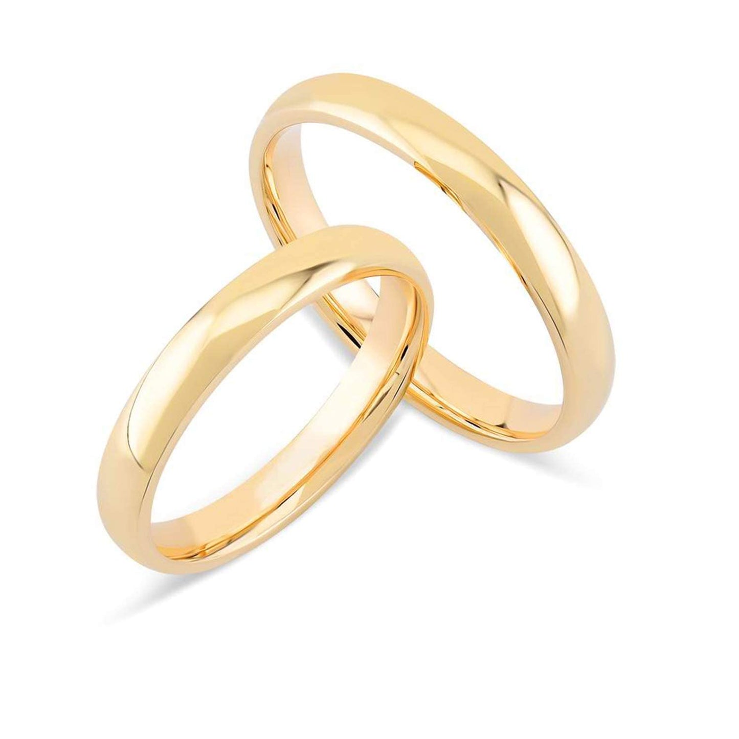 Par de Alianças Clássicas 3mm | Ouro 18k usekahla.com