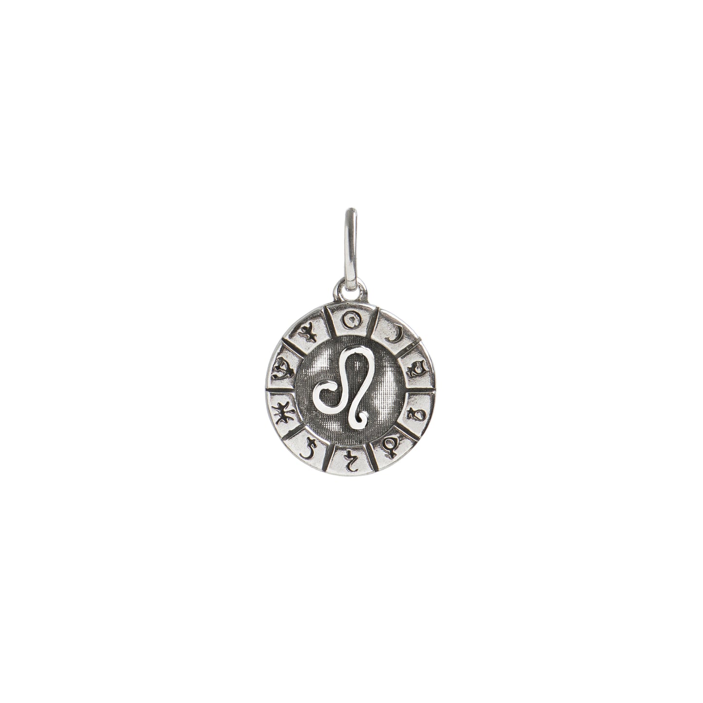 Pingente Medalha Signos e Planetas - Leão | Prata 925 usekahla.com