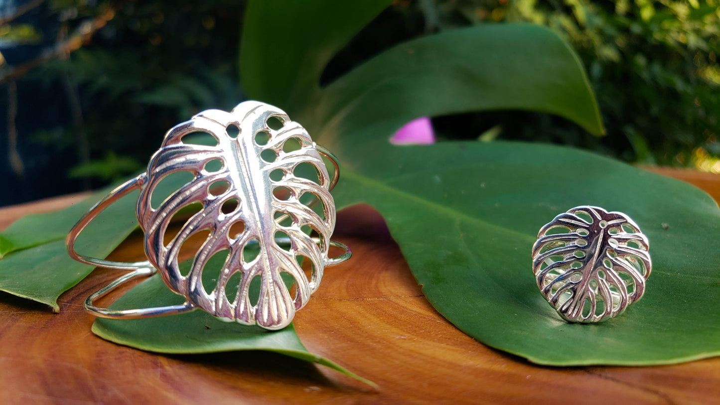 Pulseira Monstera | Prata 925 usekahla.com