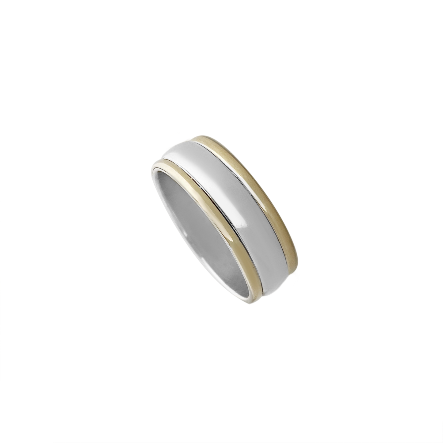 Par de Alianças Hadar | Prata e Ouro 18k usekahla.com