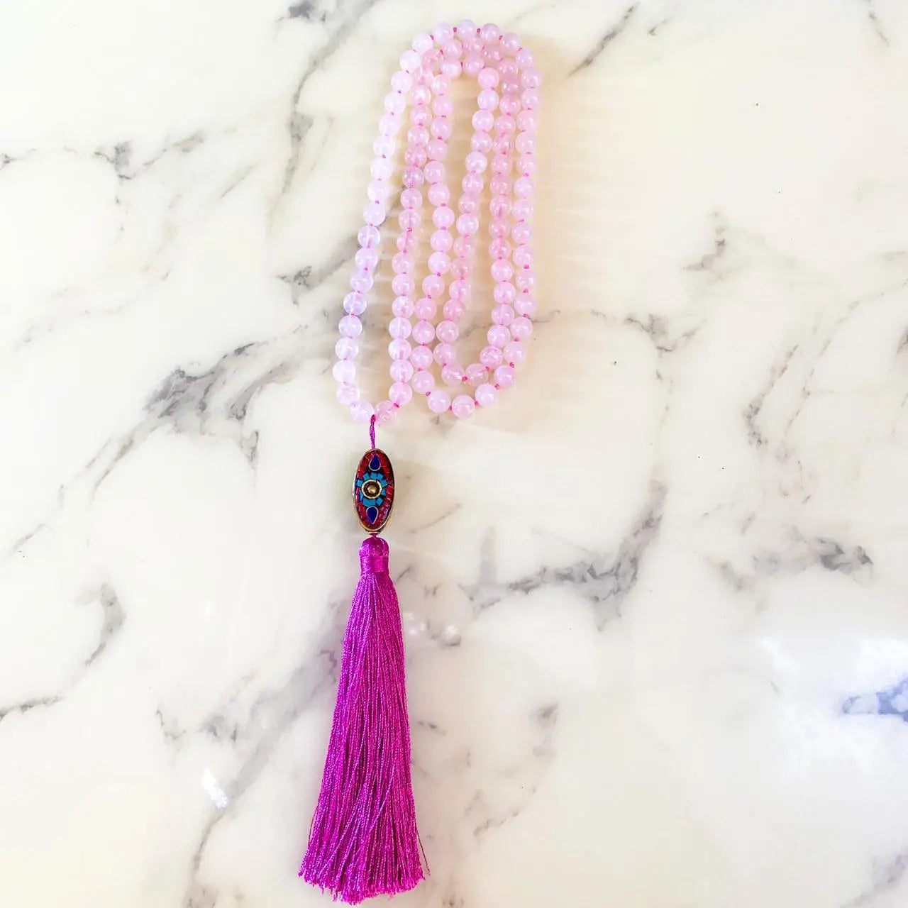 Japamala Sagrado | Quartzo Rosa usekahla.com