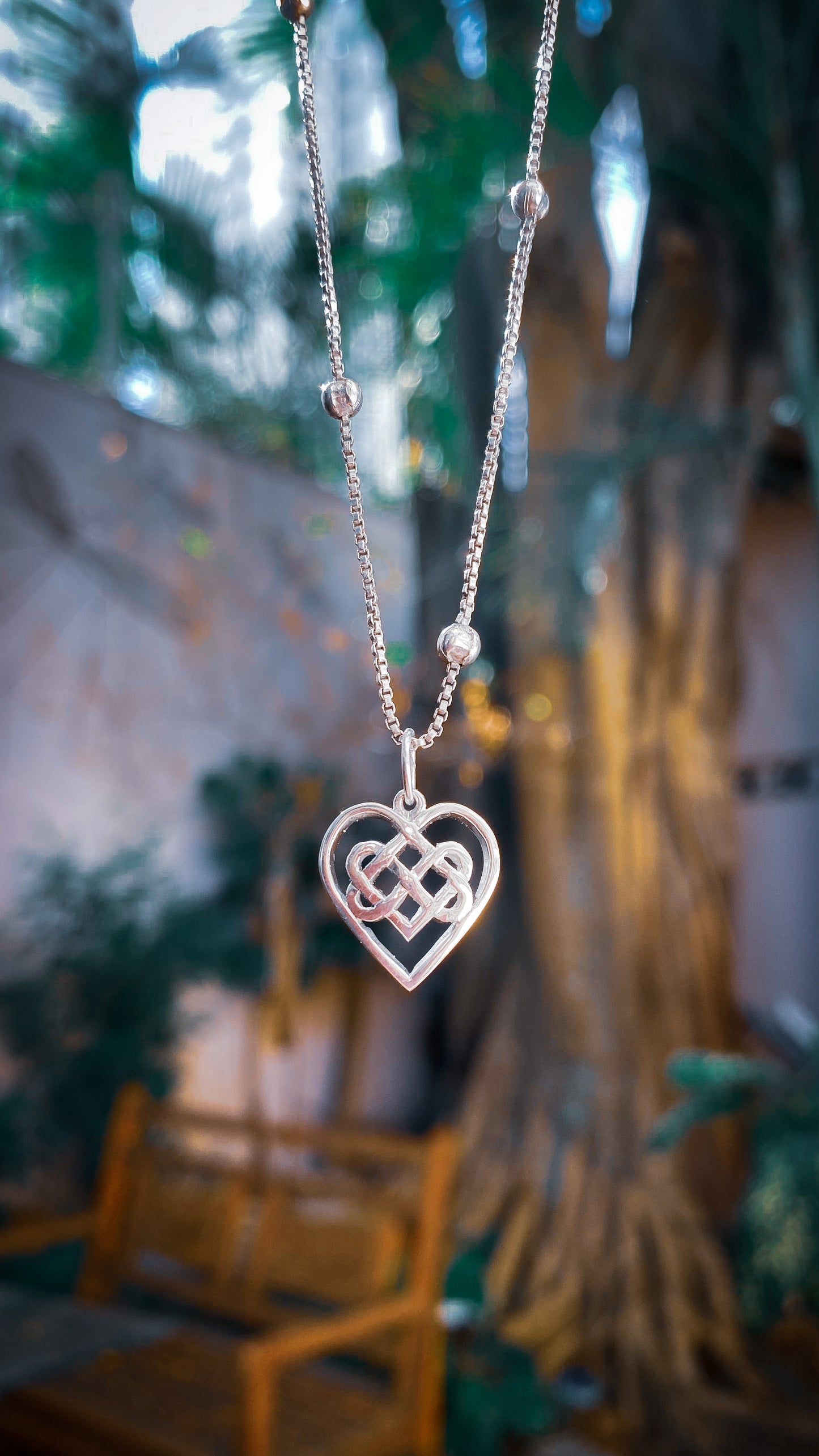 Pingente Nó Celta do Amor Eterno Prata usekahla.com