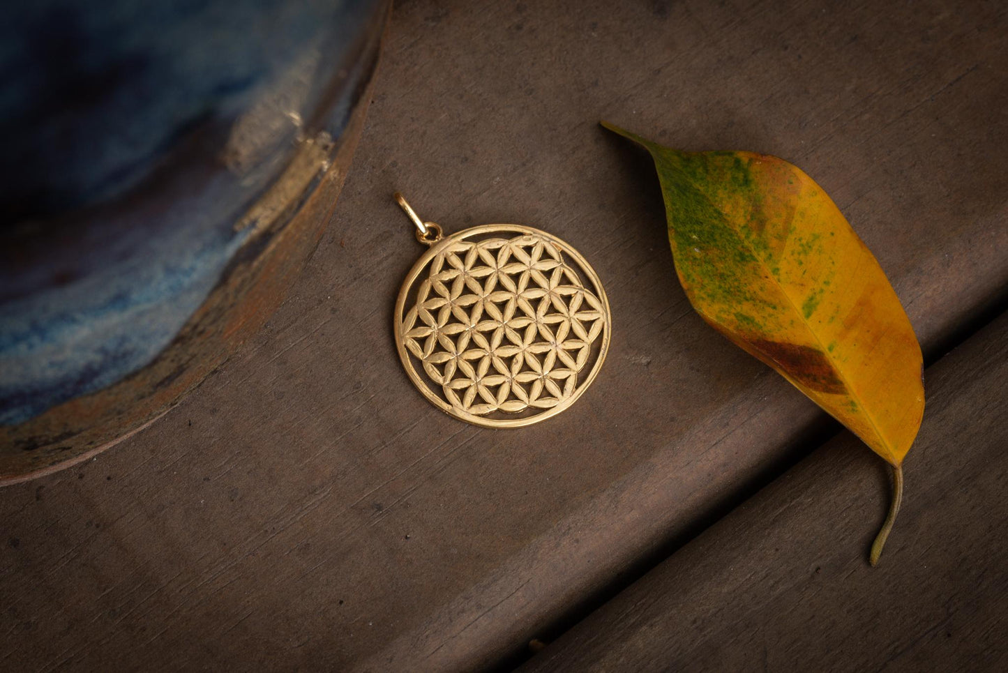 Pingente - Flor da Vida | Prata 925 e Banho de Ouro 18k usekahla.com
