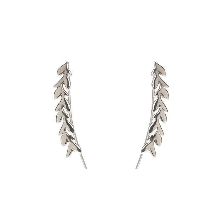 Ear Cuff Folhas de Louro Prata usekahla.com