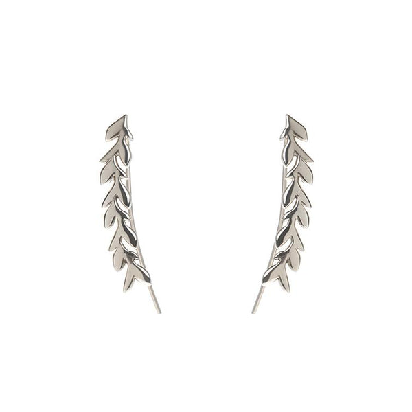 Ear Cuff Folhas de Louro Prata usekahla.com