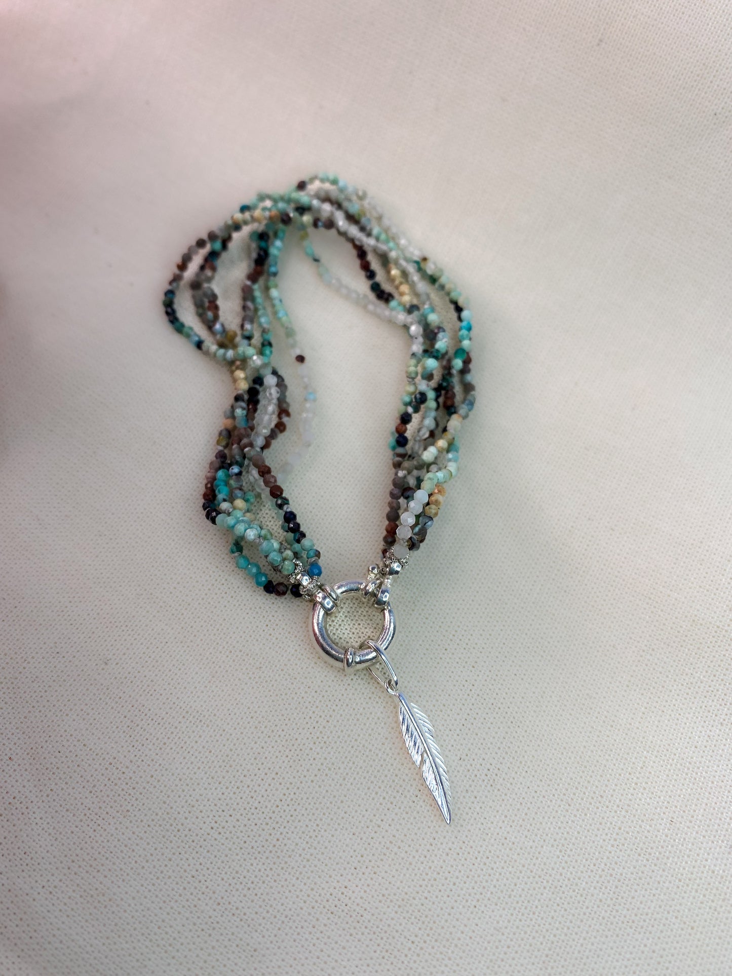 Pulseira Reine Turquesa e Prata usekahla.com