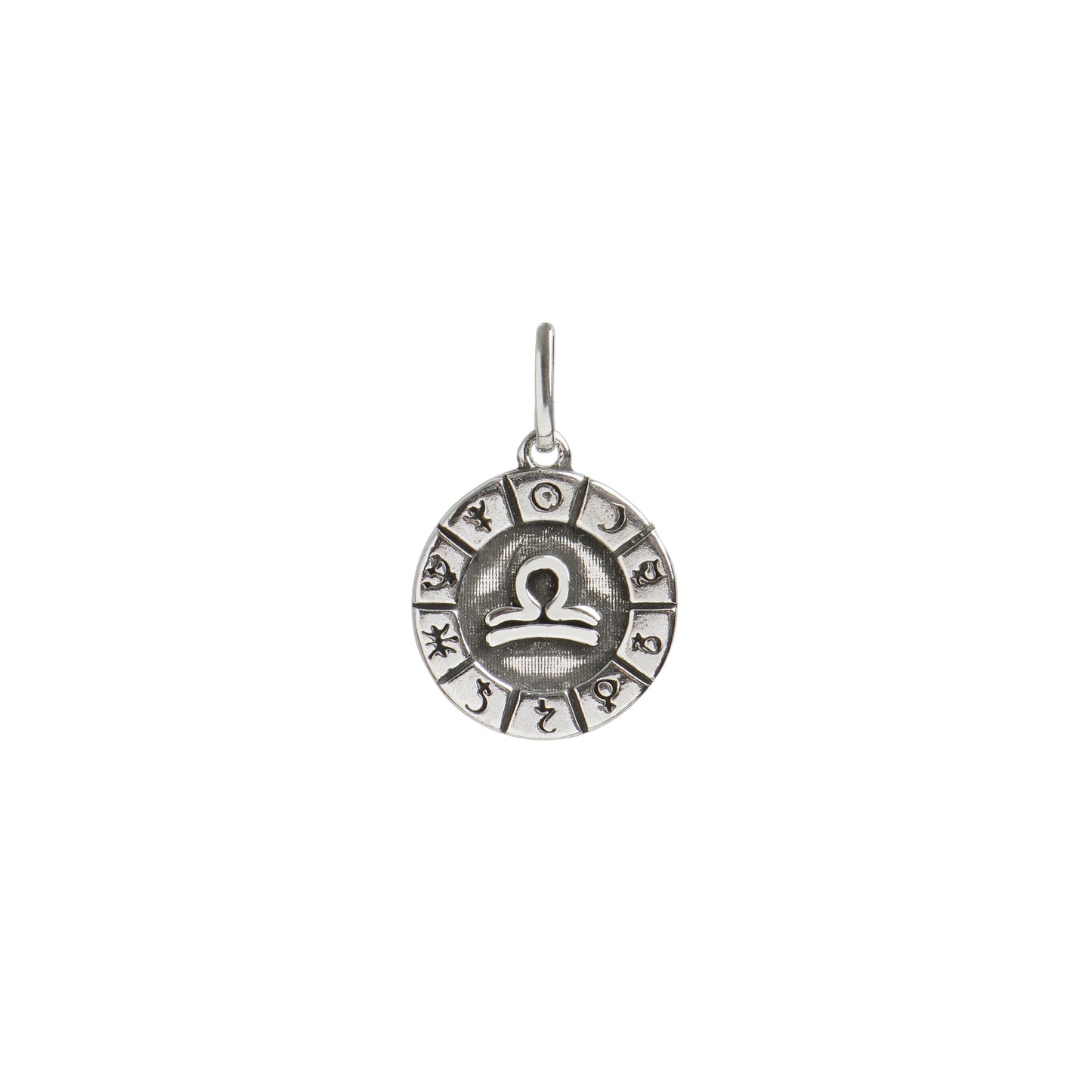 Pingente Medalha Signos e Planetas - Libra | Prata 925 usekahla.com