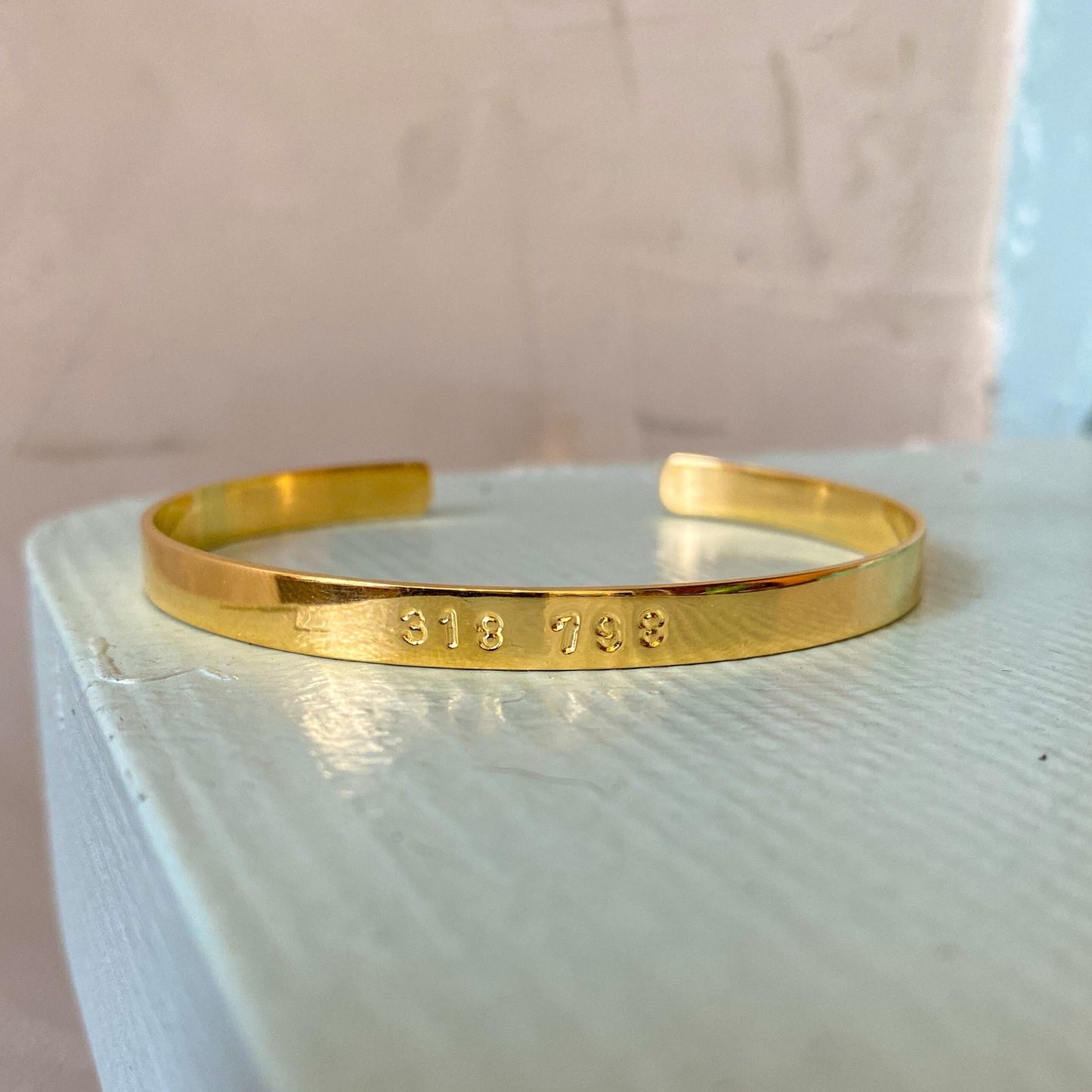 Pulseira Grabovoi Personalizada Prata com Banho de Ouro18k Kahla