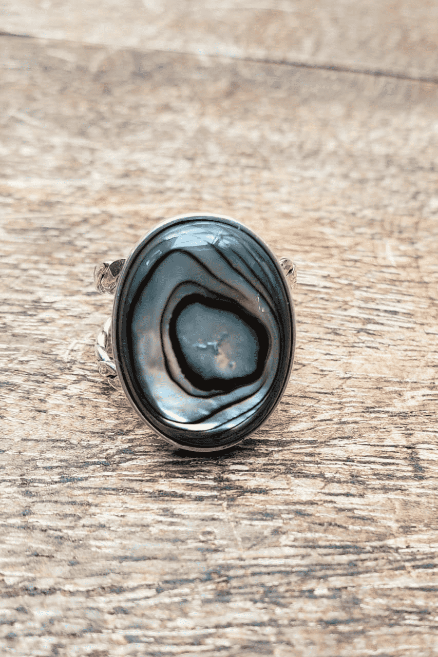 Anel Narayama | Abalone e Prata 925 usekahla.com