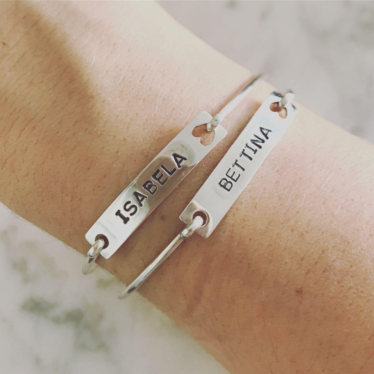 Pulseira Liebe Personalizável Prata usekahla.com
