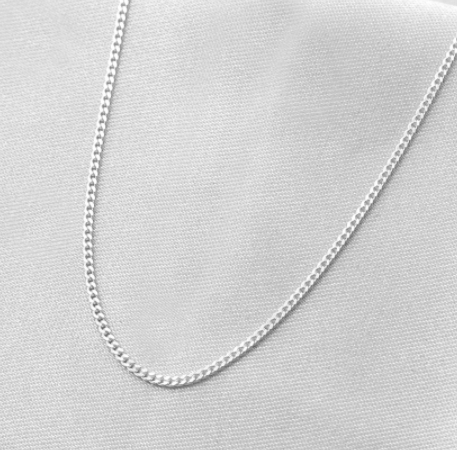 Corrente Groumet Diamantada 50cm |Prata 925 usekahla.com
