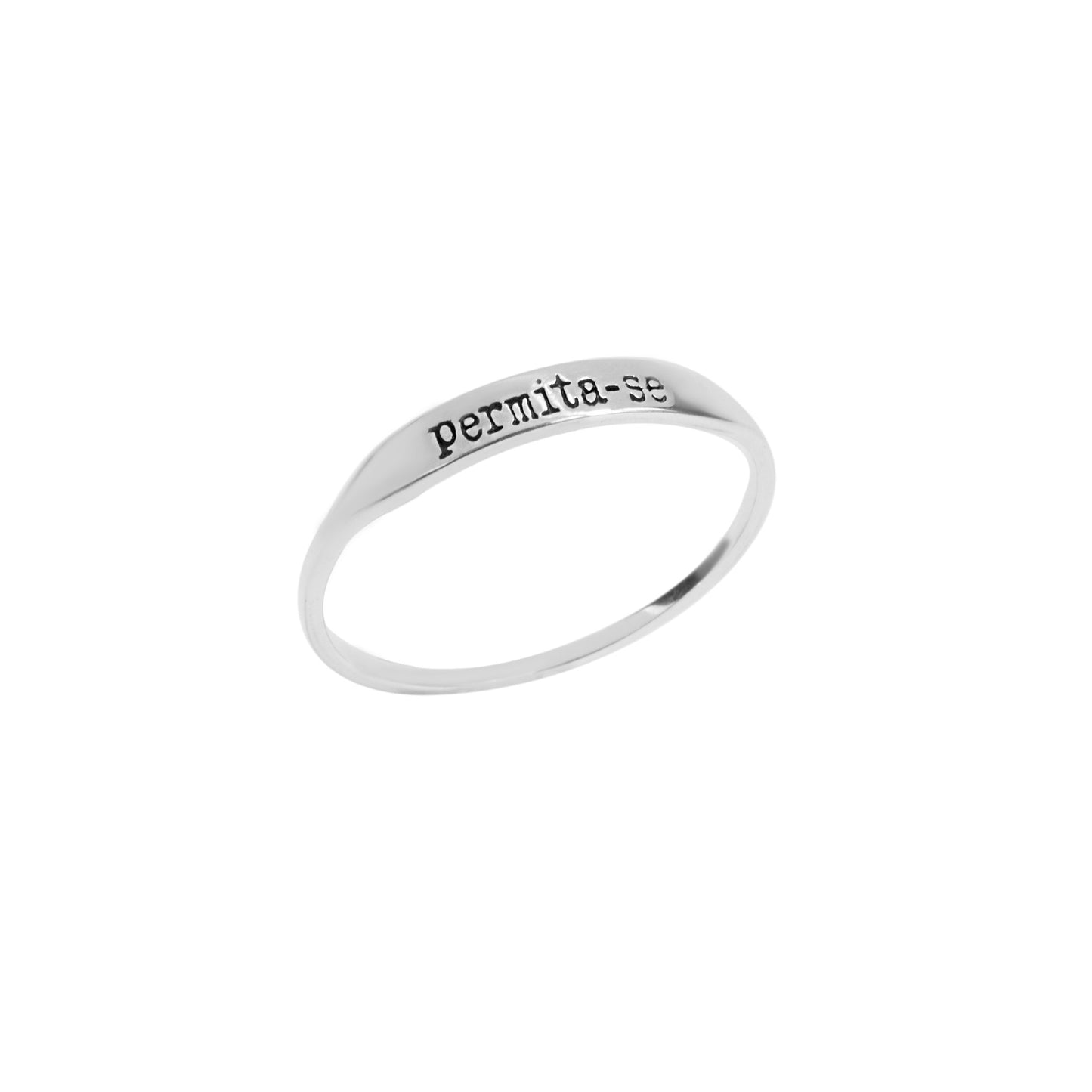 Anel Permita-se | Prata usekahla.com
