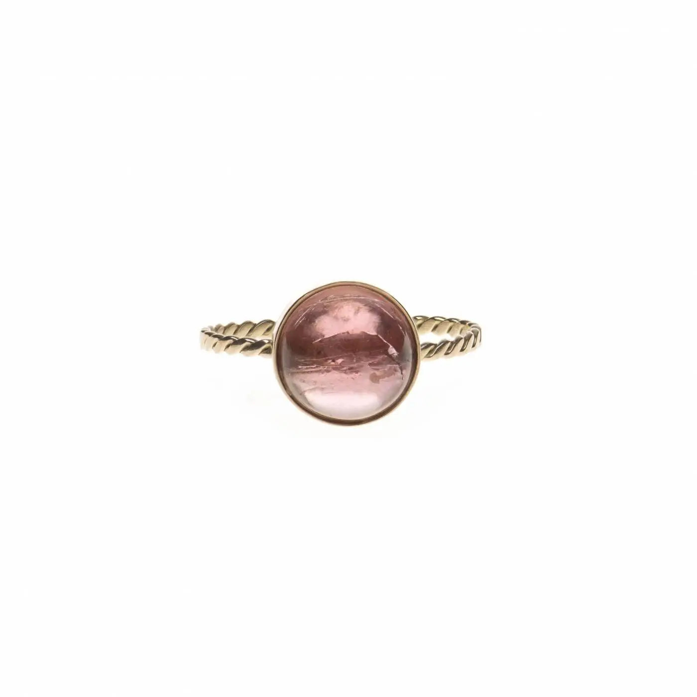 Anel Solitário Topázio Imperal | Ouro 18k e Topázio Imperial usekahla.com