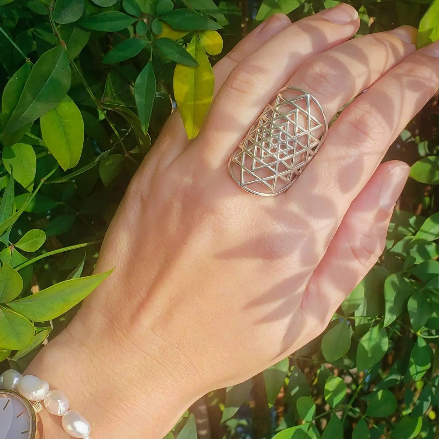 Anel Sri Yantra | Prata 925 usekahla.com