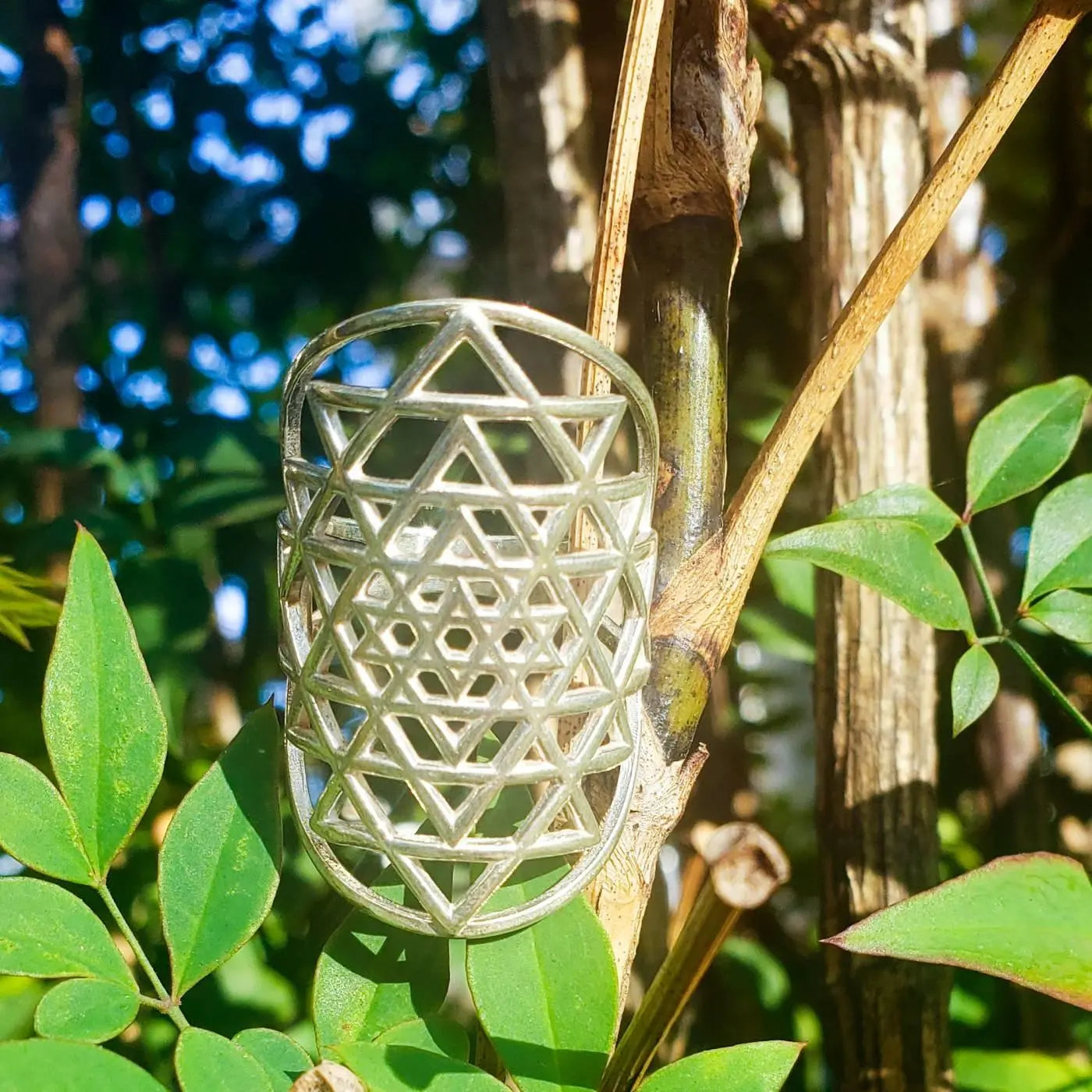 Anel Sri Yantra | Prata 925 usekahla.com