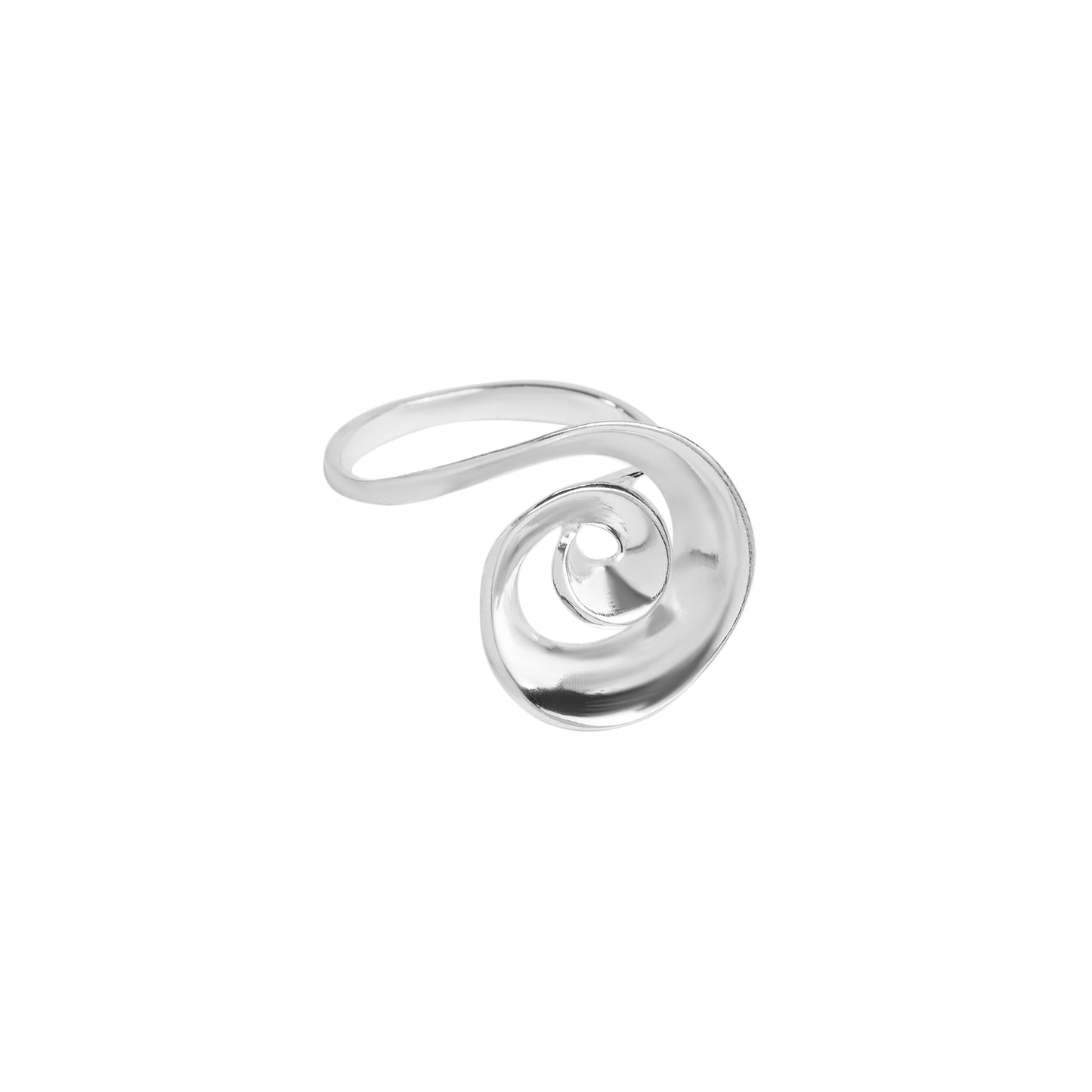 Anel Koru Espiral Prata usekahla.com