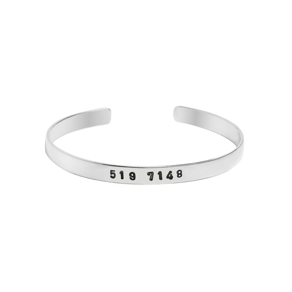 Pulseira Sequência de Grabovoi 519 7148 Tudo é Possível Prata usekahla.com
