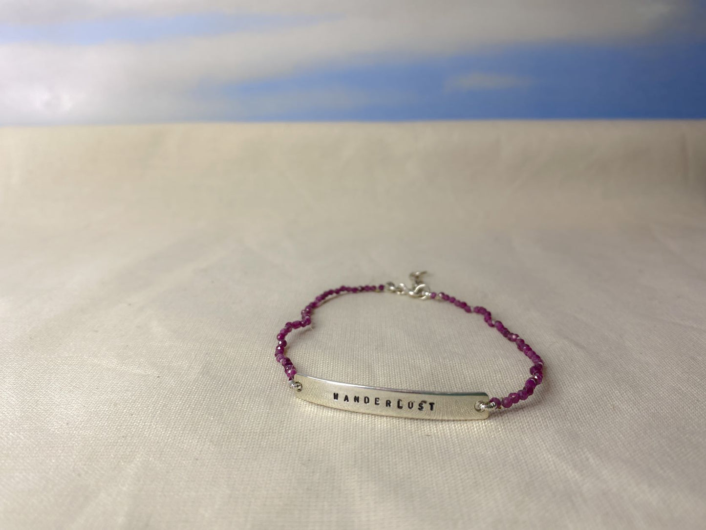 Pulseira Wanderlust | Rubi e Prata 925 usekahla.com