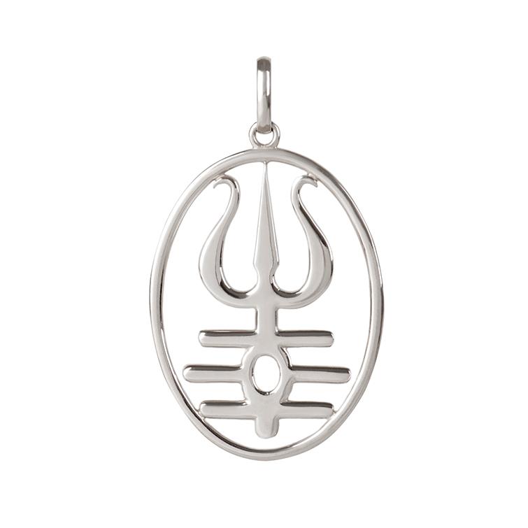 Pingente Trishula Grande | Prata 925 usekahla.com