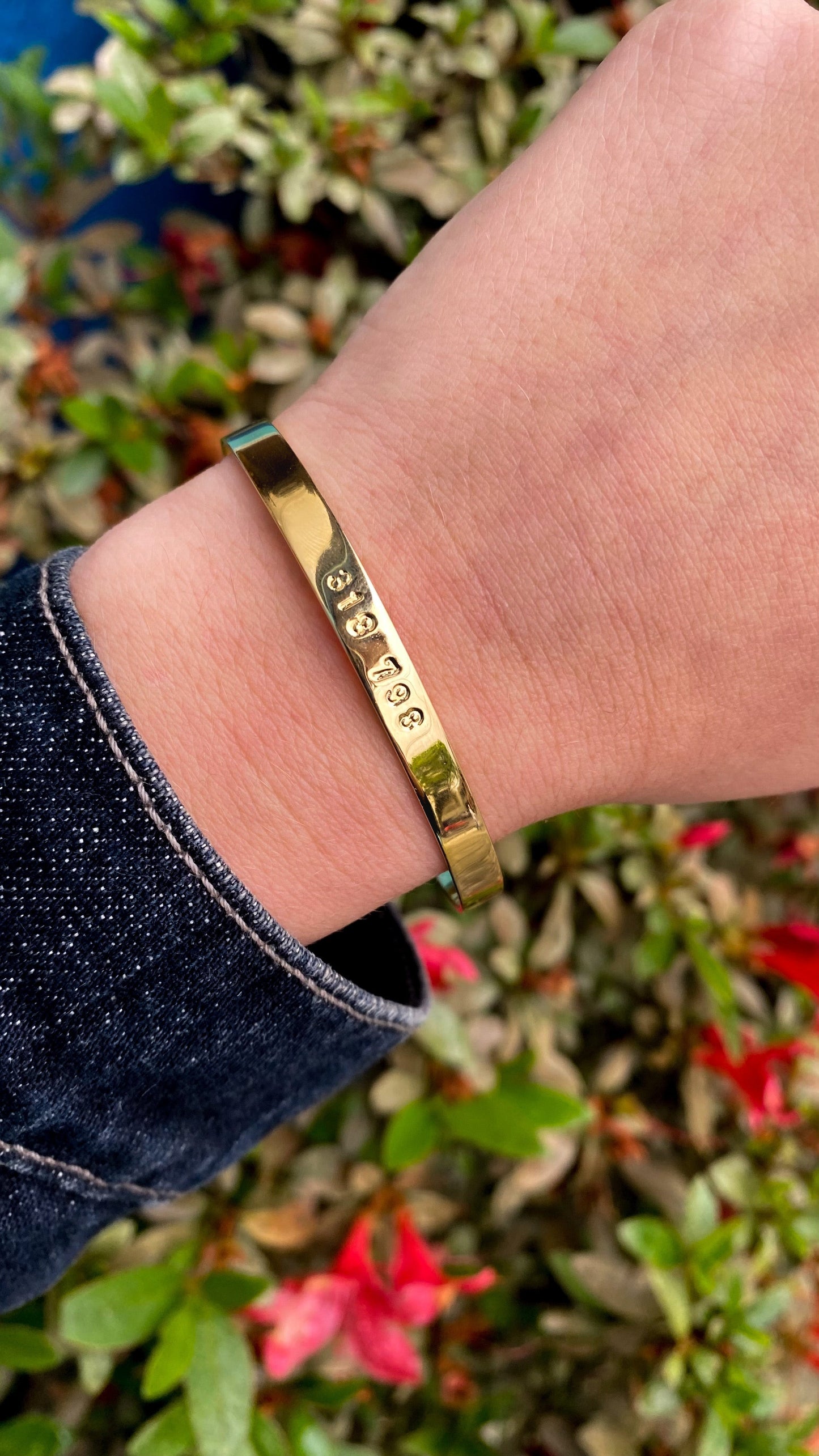 Pulseira Grabovoi Personalizada Prata com Banho de Ouro18k Kahla