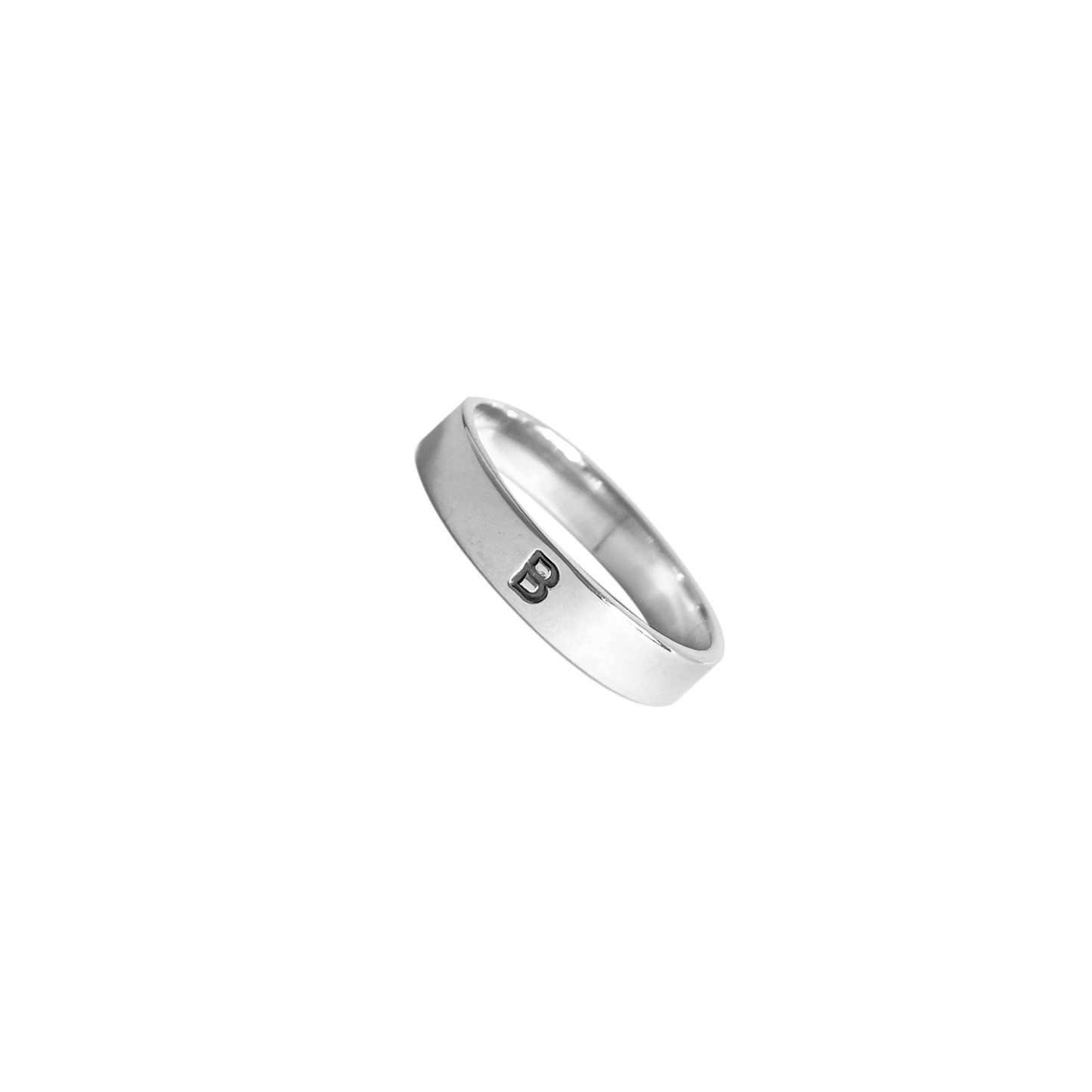 Par de Alianças Inicial Personalizada | Prata usekahla.com
