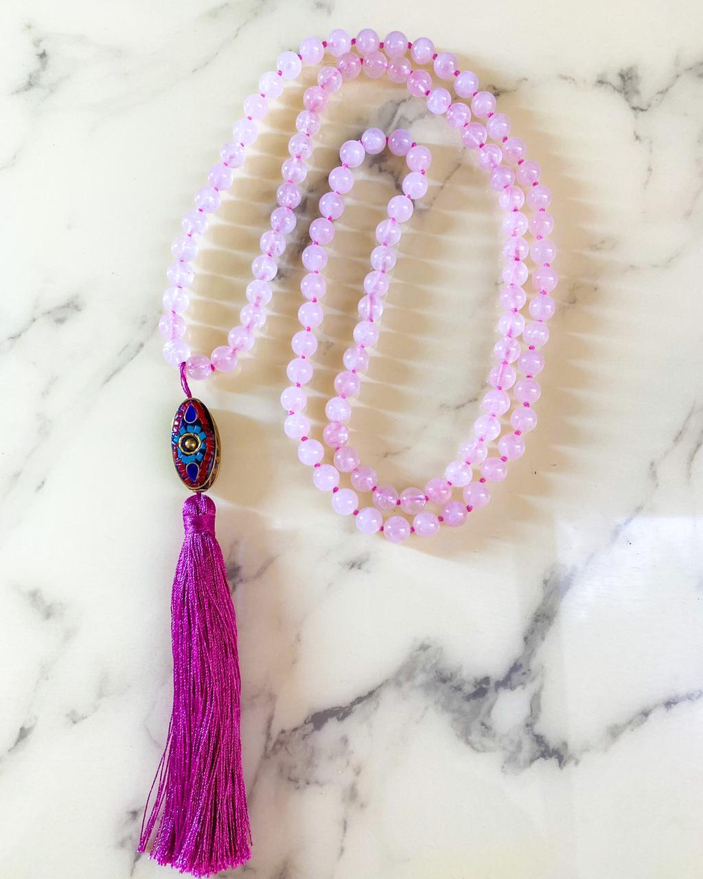 Japamala Sagrado | Quartzo Rosa usekahla.com