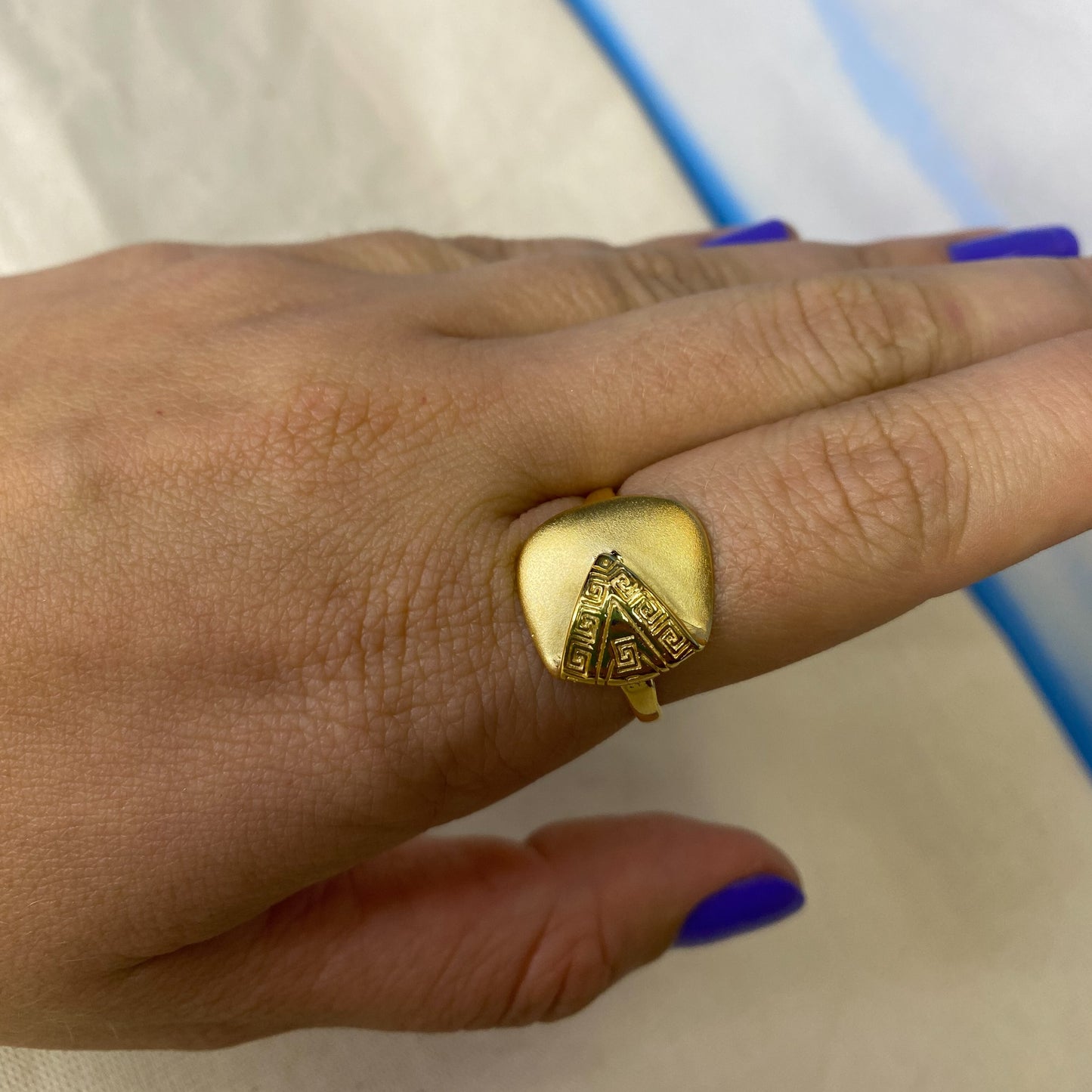Anel Mapuás | Prata 925 com Banho de Ouro 18k usekahla.com