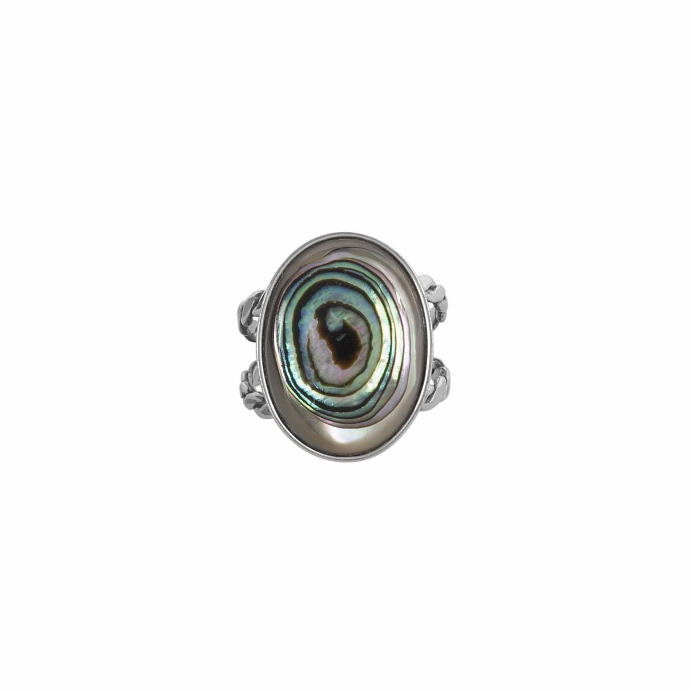 Anel Narayama | Abalone e Prata 925 usekahla.com