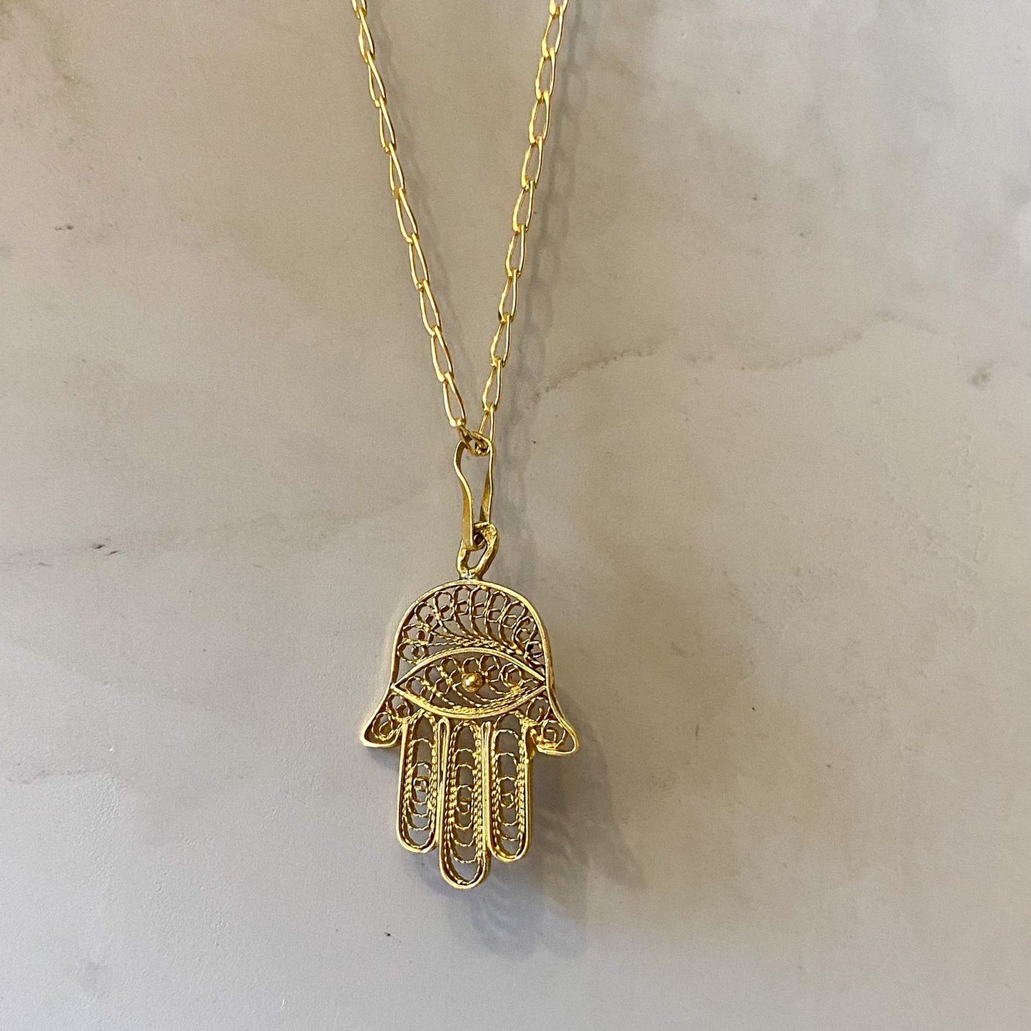 Pingente Hamsá Ouro 18k Kahla
