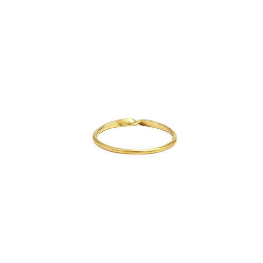 Aliança Caru Dobra Ouro 18k Kahla