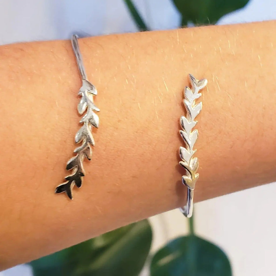 Pulseira Folhas de Louro | Prata 925 usekahla.com