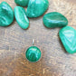 Pingente Floresta Cabochon | Malaquita e Prata 925 usekahla.com