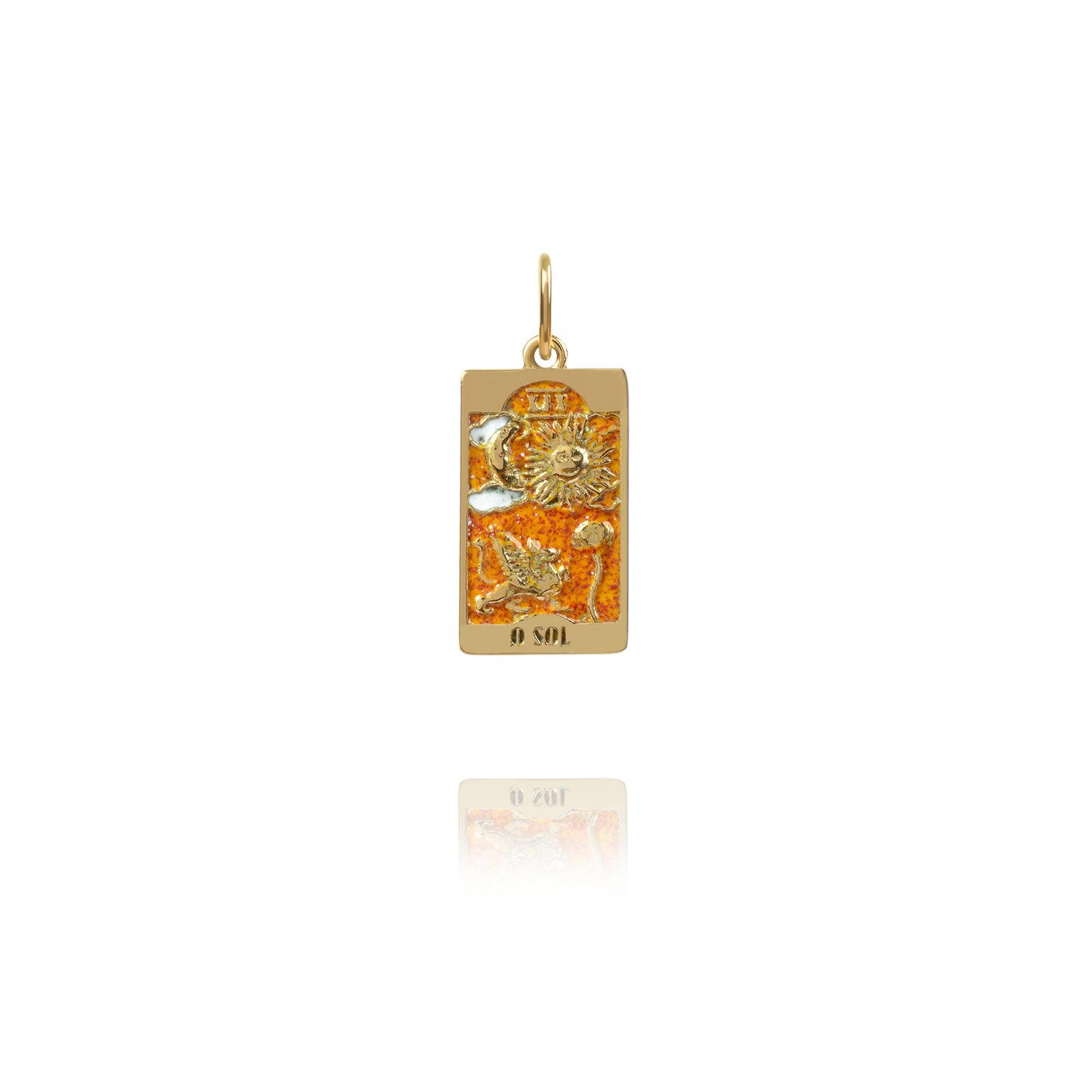 Pingente Tarô O Sol Ouro18k Kahla