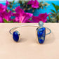 Pulseira Serena Lapis Lázuli, Água Marinha e Prata usekahla.com